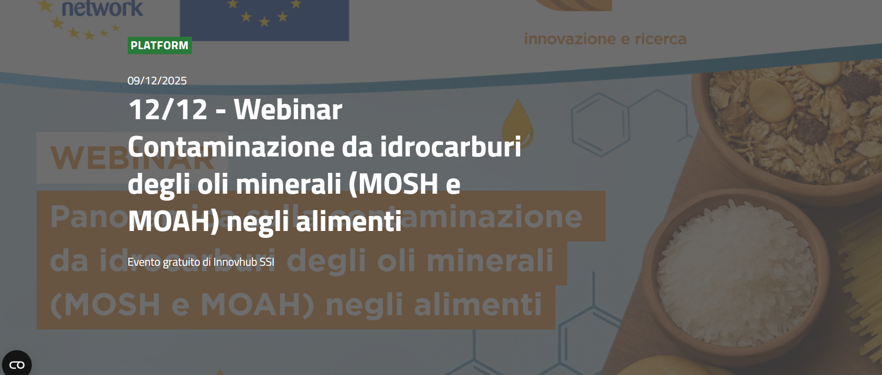 Contaminazione da idrocarburi degli oli minerali (MOSH e MOAH) negli alimenti